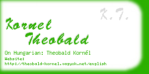 kornel theobald business card
